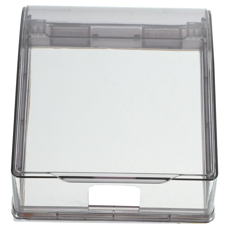 Adhesive Waterproof Socket Box Protective Cover With Flip Lid For Bathroom Outlet 2Pcs - Image 2