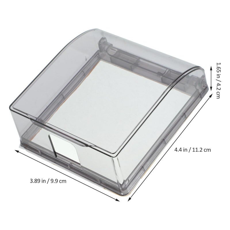 Adhesive Waterproof Socket Box Protective Cover With Flip Lid For Bathroom Outlet 2Pcs - Image 3