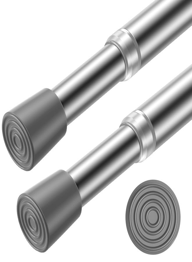 AIZESI 2pcs Spring Tension Rods Adjustable 26 to 39 inch Tension Curtain Rod Small Tension Rod No Drilling Expandable Spring Loaded Curtain Tension Rod,Suitable for Doors and Windows 28 to 36 inch - Image 1