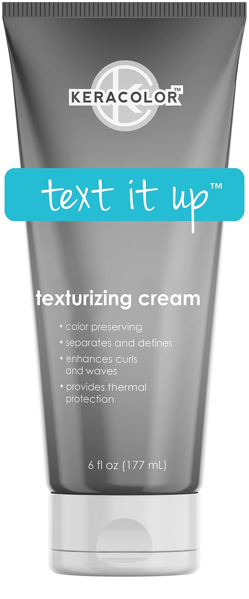 KERACOLOR KERACOLOR Texturizing Cream for Curly Hair Color Preserving Enhances Curls  Waves Provides Heat Protection 6 Fl Oz