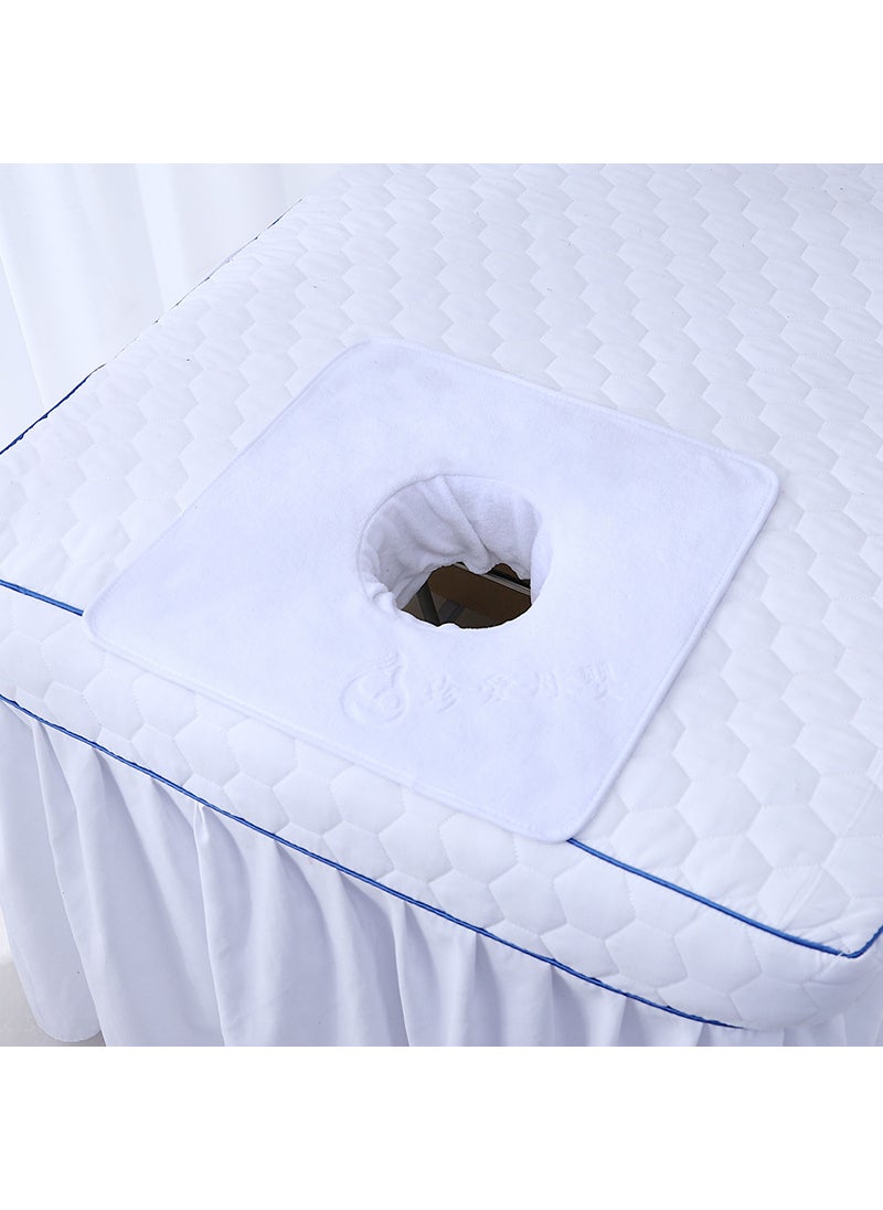 Generic Professional Massage Table Towel with Hole Pure white 35*35 
