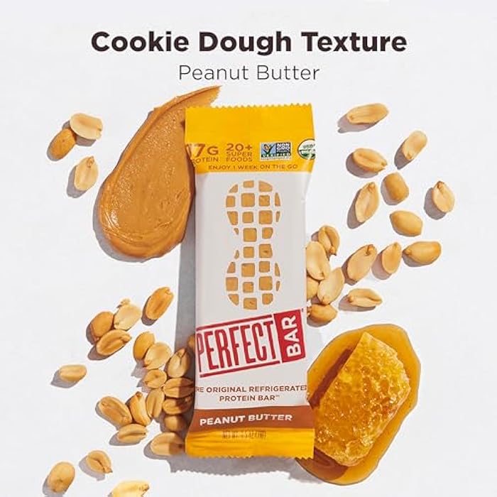 Perfect Bar Gluten-Free Peanut Butter Refrigerated Protein Bar, Organic, 2.5 oz - Image 5