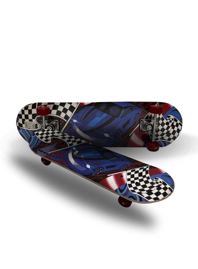 لوح تزلج خشبي بتصميم سيارة