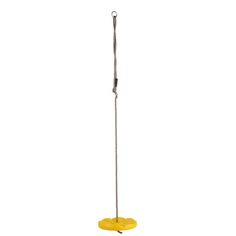 Shopster 6.4 ft Round Monkey Disc Swing for Kids, Height Adjustable Outdoor Swing for Kids & Adults,Heavy Duty Material, Indoor & Outdoor Use, 120kg Weight Capacity, Includes Carabiner - Yellow - Image 4