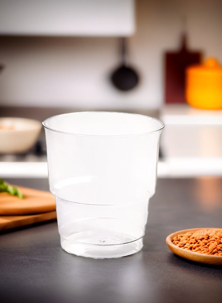 Falconpack Disposable Plastic Nova Cup 8oz Clear (1PackX25Pc) - Image 1