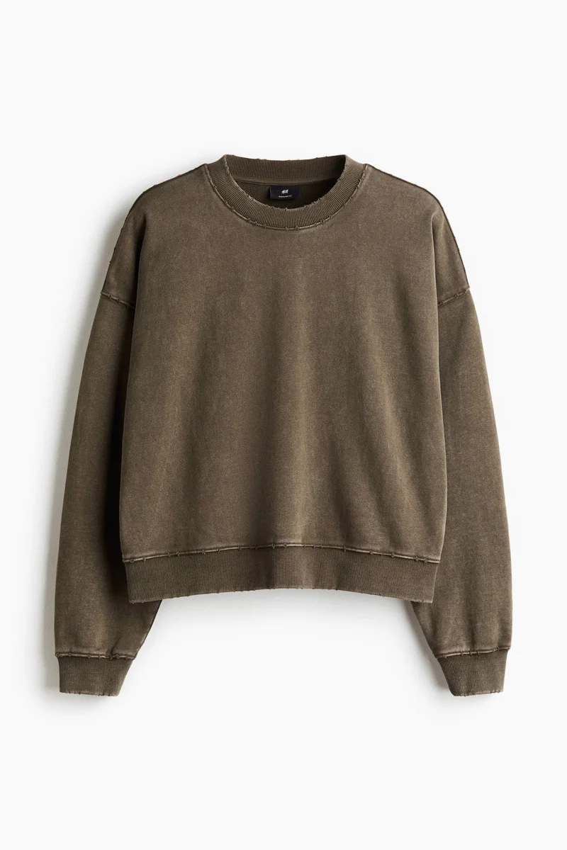 H&M Oversized Fit washed-look sweatshirt