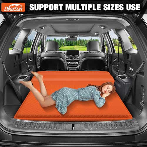 DikaSun SUV Air Mattress, Self-Inflating Memory Foam Car Bed Mattress for SUV, Travel Camping Car Sleeping Pad with Storage Bag - Image 2