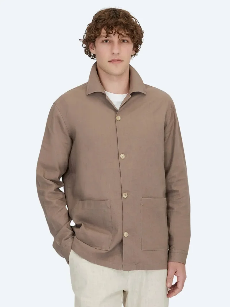 Kip Dark Mink Overshirt