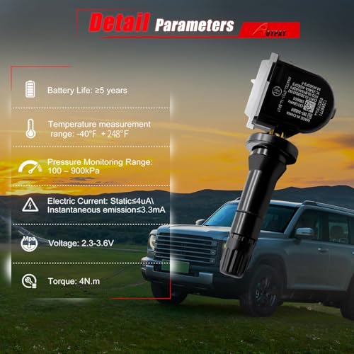 AOTPAT Pre-Programmed GM TPMS Sensor 315Mhz for:-Chevy Tahoe 2007-2020, Impala 2006-2020, Express 2008-2022, Silverado 2007-2016, Suburban Equinox Avalanche, for:-GMC Yukon 2007-2020, 13598771 (4Pcs) - Image 4