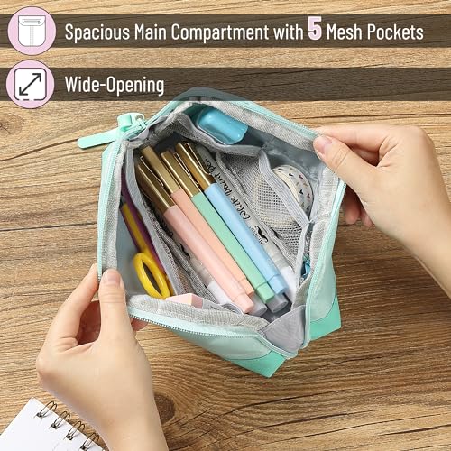 Mr. Pen- Pencil Case, Mint Green, Pencil Pouch, Pencil Bag, Pen Case, Pen Pouch - Image 3