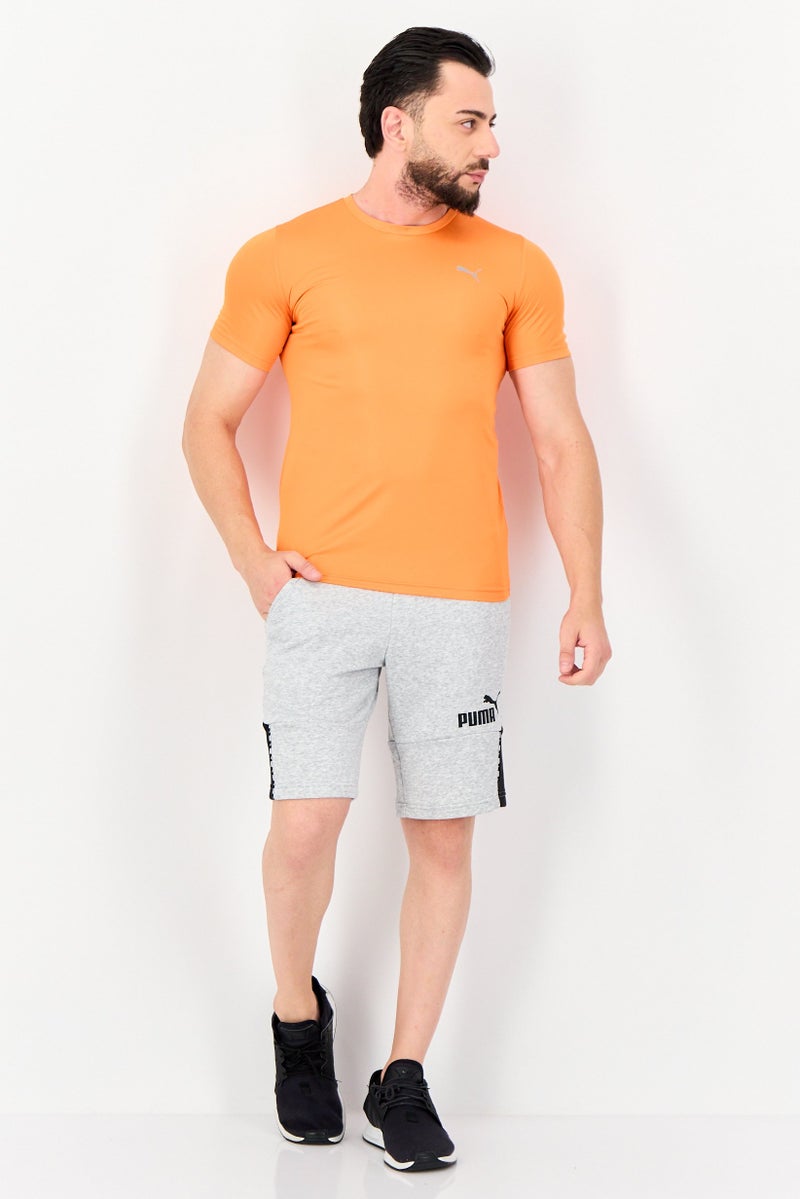 PUMA تي شيرت تدريب قصير الأكمام للرجال بتصميم ضيق، برتقالي - Image 4