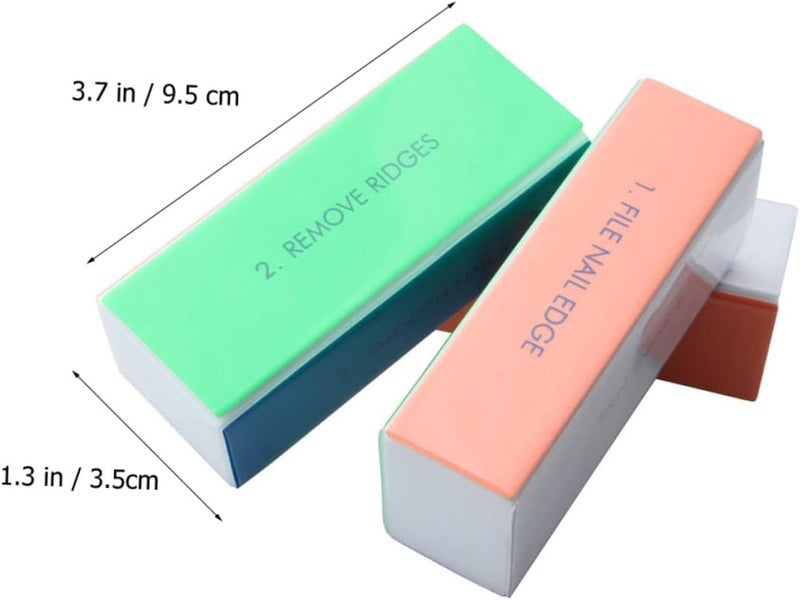 SMASOLO 10pcs Nail Buffer Block Portable Four Sided Nail Art Tools and Extensions Gentle Polishing and Practical - Image 2