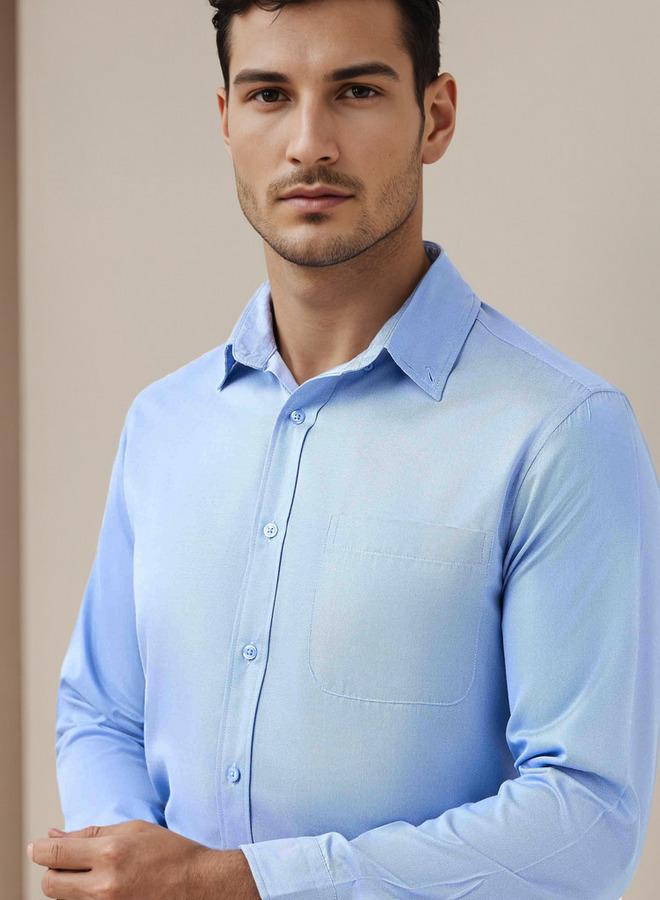 Splash FAV Men Button-Down Collar Solid Long Sleeves Shirt - Image 5