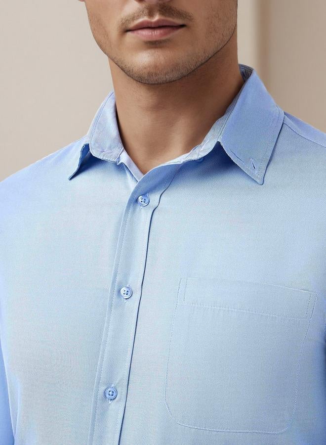 Splash FAV Men Button-Down Collar Solid Long Sleeves Shirt - Image 4