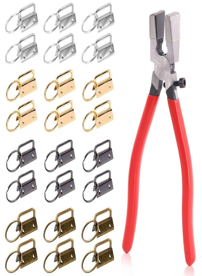 روستارك مجموعة أدوات Rustark مكونة من 40 قطعة بأربعة ألوان، تتضمن كماشة لصنع حلقات المفاتيح، كماشة زجاجية، وسلسلة مفاتيح مقاس 25 مم (1 بوصة) مع حلقة معدنية لصنع حبل وسلسلة مفاتيح. - Image 1