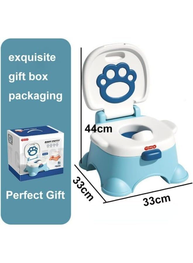 Tiibaby 3-In-1 Royal Baby Potty Step Stool - Blue  - Image 3