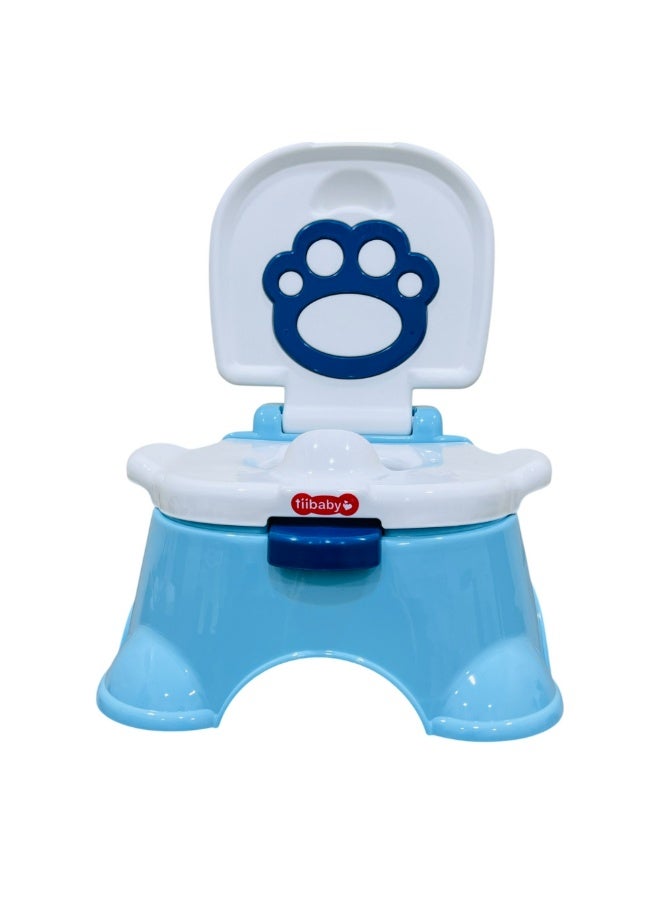 Tiibaby 3-In-1 Royal Baby Potty Step Stool - Blue  - Image 5