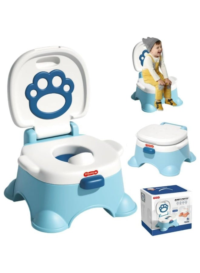Tiibaby 3-In-1 Royal Baby Potty Step Stool - Blue  - Image 4