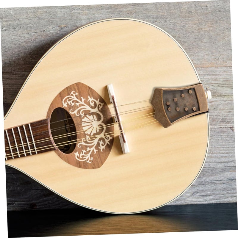 SUPVOX 1set Mandolin String Tailpiece Replacement Stylish Mandolin Accessory for Enhanced Sound Quality and Precision Tuning for Enthusiasts Antique - Image 5