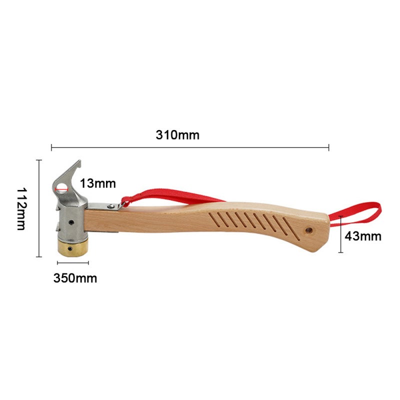 sundick Outdoor Multifunctional Tent Floor Nail Hammer Dual-use Metal Hammer Camping Tent Ground Nail Hammer Portable Wood Handle Hammer - Image 5