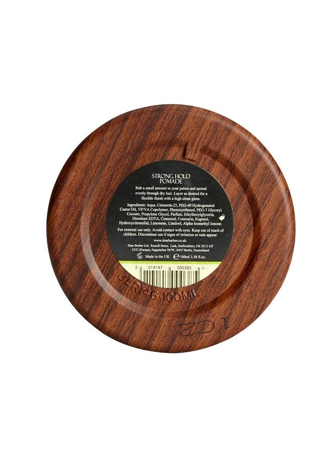 Dear Barber Men's Hair Styling Pomade for a Strong Hold with a Flexible and High Shine Finish 100ml - Image 2