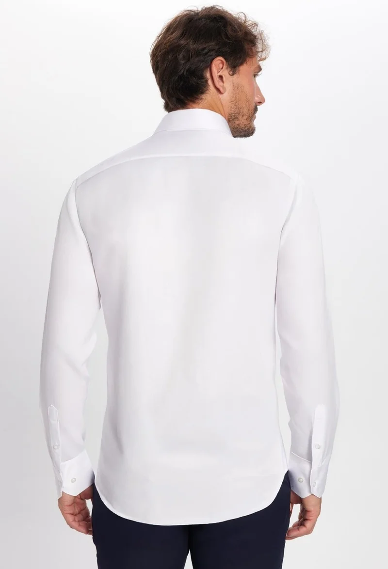 Tudors Modern Slim Fit Plain Satin Men's Shirt