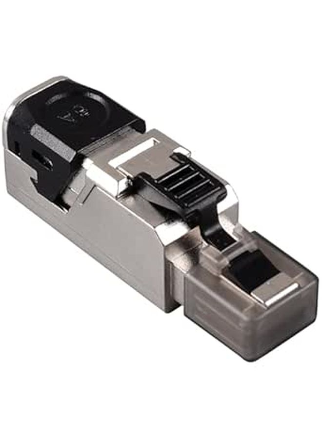 موصل إيثرنت RJ45 محمي بالمرور Cat 8، قابس معياري بدون أدوات، مذهب، مقبس تجعيد كابل الشبكة، متوافق مع Cat 6a 7 8، مناسب للشبكات المحلية عالية السرعة والألعاب. - Image 1