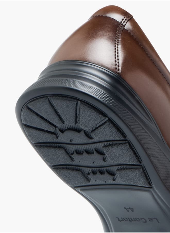 Le Confort Mens Solid Derby Shoes With Lace-Up Closure  - Image 5