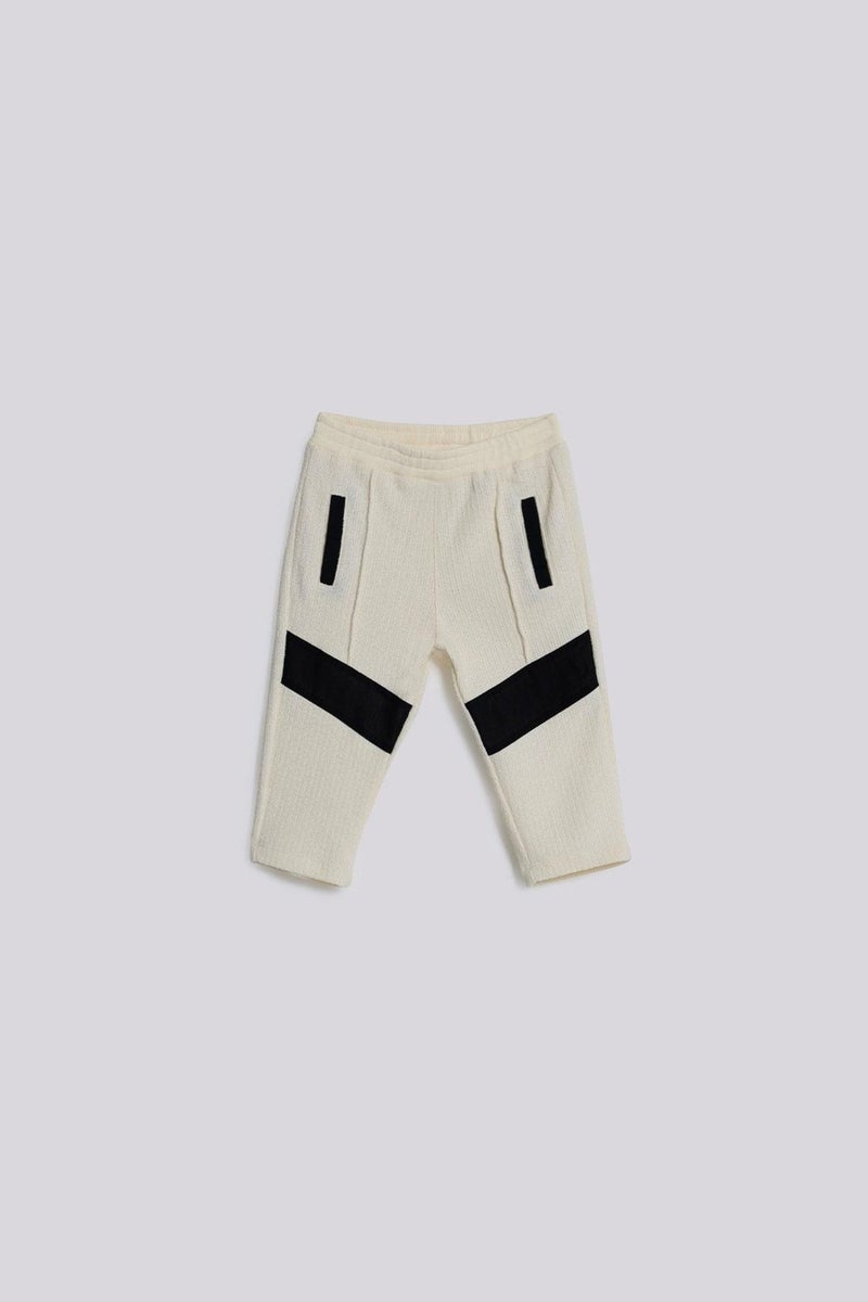 GB Baby Bg Store Baby Boy Ecru Tracksuit Bottoms  - Image 1