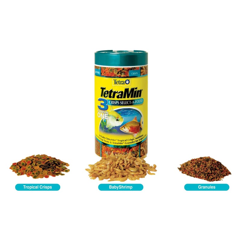 TetraMin Crisps Select-A-Food 2.4 Ounces, Fish Food, Variety Pack (77037) - Image 3