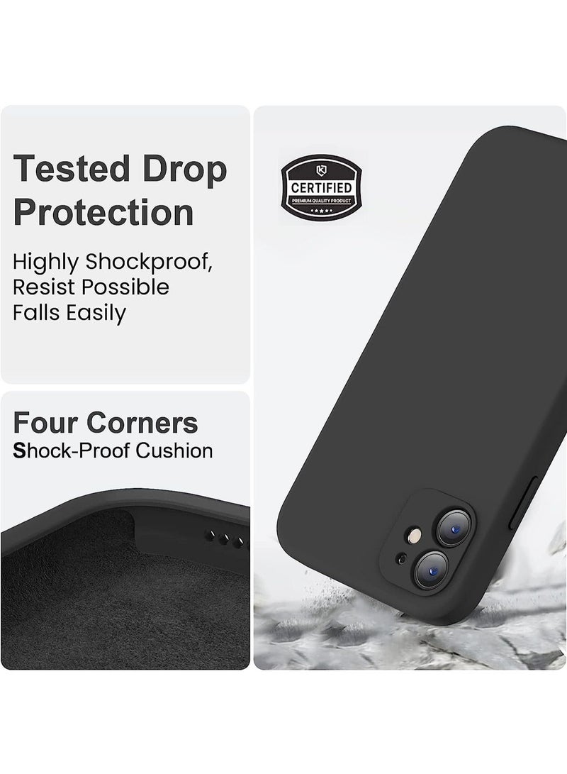 كولور فانس حافظة سيليكون لجهاز ابل ايفون 11، اسود ناعم - Image 2