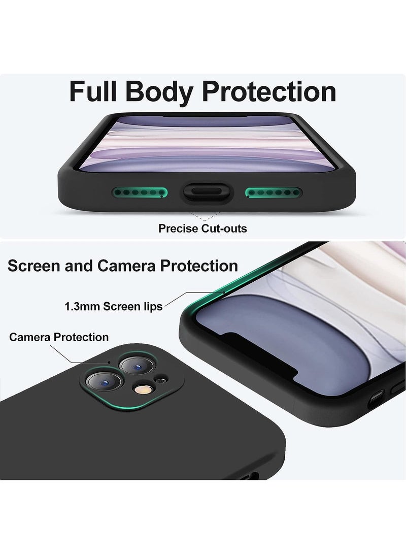 كولور فانس حافظة سيليكون لجهاز ابل ايفون 11، اسود ناعم - Image 3