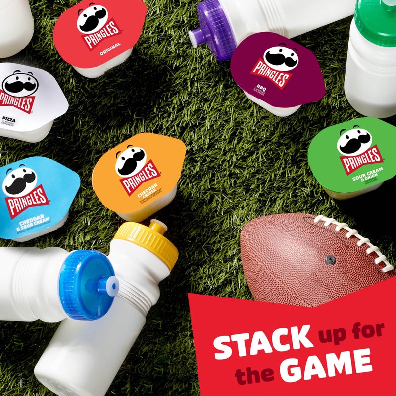 Pringles رقائق بطاطس برينجلز، عبوات وجبات خفيفة، وجبات غداء، مجموعة متنوعة (27 كوب) - Image 2