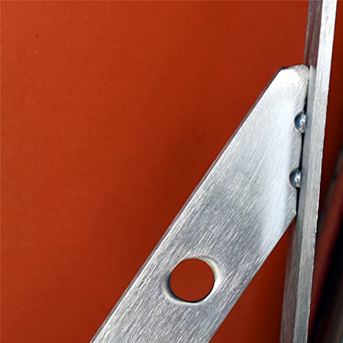GOTOONE Shelf Brackets 19 Inch (1 Pair) Heavy Duty Stainless Steel Solid Large Triangle Bracket Wall Shelves Supports 500 Lbs (Silver) - Image 4