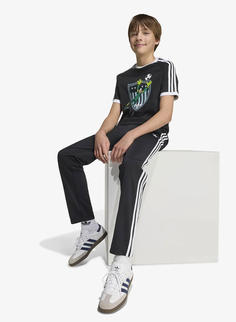 Adidas Originals BLACK/WHITE Youth Trefoil Loose T-Shirt  | Best Price UAE