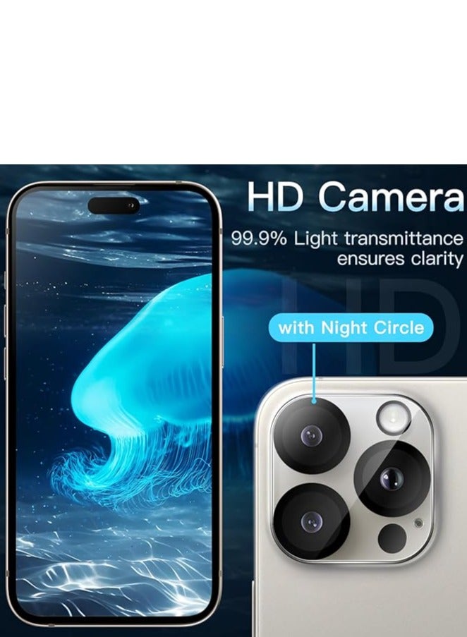 Devon iPhone 16 Pro Tempered Glass Camera Protector Film Durable Scratch Resistant Lens Cover for Daily Use Gift - Image 4