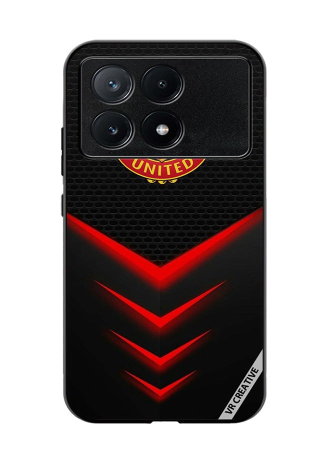 VR CREATIVE Protective Case Cover For Xiaomi Poco X6 Pro Man United Design Multicolour - Image 1
