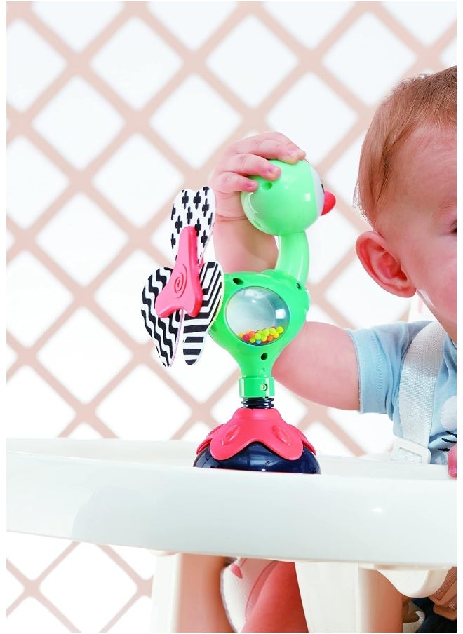 HOLA Peacock Highchair Toy With Suction – Sensory Development Toy For Babies 6M+, Stimulates Vision, Hearing, And Touch, Fine Motor Skills, Non-Toxic And Easy To Clean, Mealtime Toys  - Image 2
