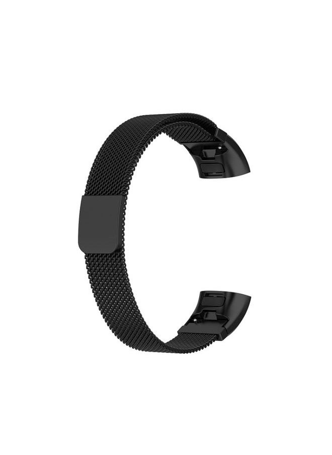 Generic - Replacement Strap For Huawei Band 3 Pro / 4 Pro Milanese Watch Band Black - Image 1