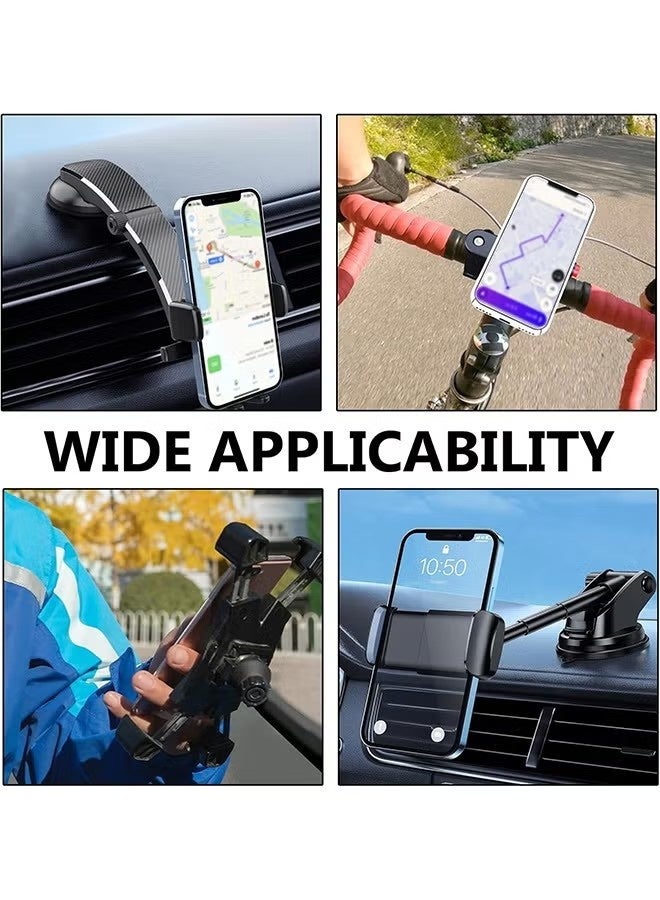 Car smartphone sunshade, smartphone holder, sun visor, sun protection cover, significantly reduces reflections, improves visibility, foldable smartphone sunshade, prevents phone from overheating (black). - Image 3