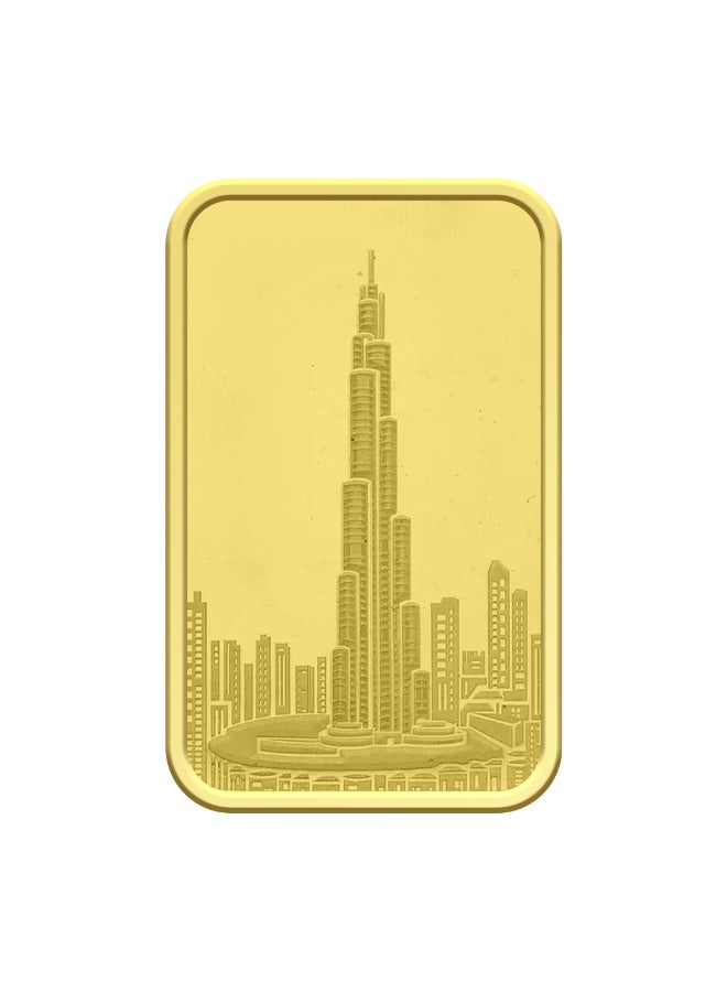 أف كيه جوليريز سبيكة ذهب برج خليفة إمارات وزن 5 تولات ونقاء 999.9  - Image 1