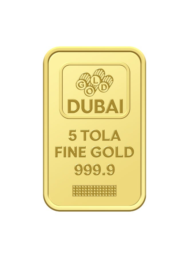 أف كيه جوليريز سبيكة ذهب برج خليفة إمارات وزن 5 تولات ونقاء 999.9  - Image 2