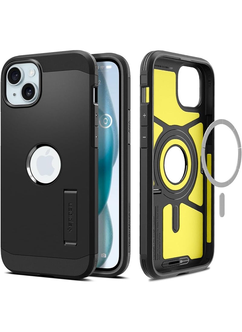 Tough Armor MagFit for iPhone 15 Plus Case Cover with MagSafe - Black