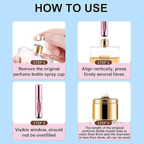 DASTAV Perfume Refill Bottle Refillable Perfume Atomizer Spray Portable Travel Size Bottles Accessories Perfume Refill Travel Friendly Spray Bottle 5ml BlackPack Of 1 - Image 4