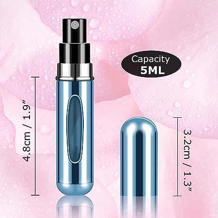 DASTAV Perfume Refill Bottle Refillable Perfume Atomizer Spray Portable Travel Size Bottles Accessories Perfume Refill Travel Friendly Spray Bottle 5ml BlackPack Of 1 - Image 5