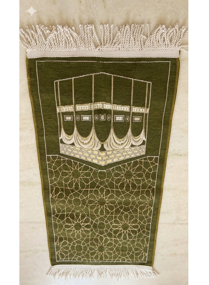 Children's Prayer Mat - Olive Green - Soft, Comfortable, Lightweight Educational Prayer Mat for Toddlers