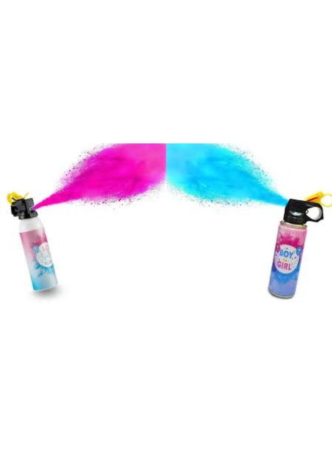 Gender reveal spray 2 pcs set one pink and one blue great for gender reveal parties