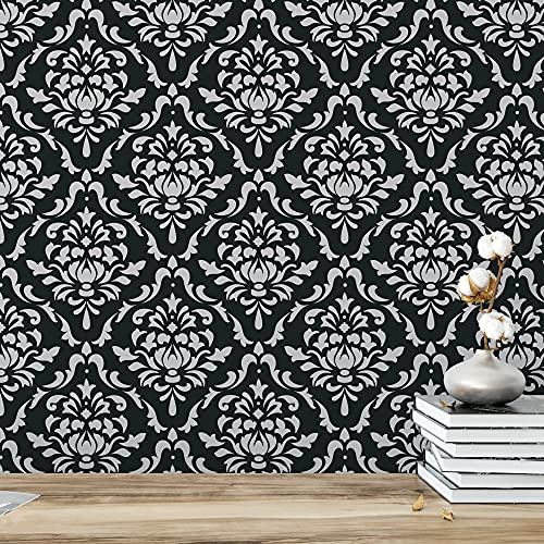 Stencil Revolution Damask Floral Stencil - DIY Wallpaper Alternative - Damask Walls, Damask Pattern, Damask Wall Stencil, Wall Stencils - Image 2