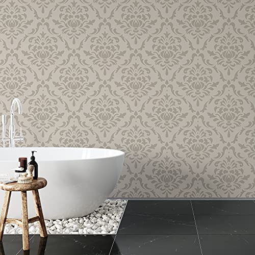 Stencil Revolution Damask Floral Stencil - DIY Wallpaper Alternative - Damask Walls, Damask Pattern, Damask Wall Stencil, Wall Stencils - Image 4