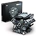 Nifeliz مجموعة بناء محرك Nifeliz V8 نموذج محرك حصري متقدم لجمع التذكارات تجربة علمية فيزيائية لعبة للبالغين ديكور المنزل أو المكتب 2725 قطعة NF10287 - Image 3
